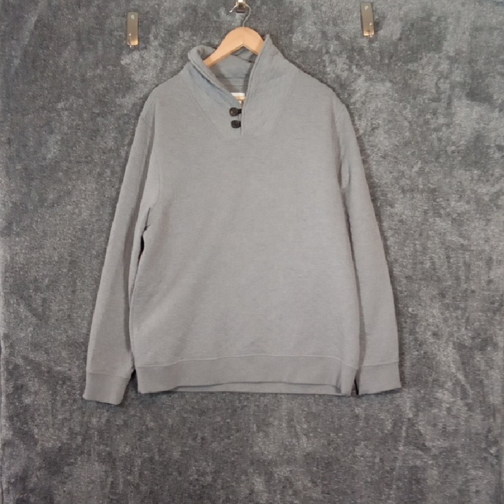 Billy Reid Diamond Quilt Shawl Collar Sweatshirt Medium Grey Color Mens XL